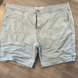 Weatherproof Blue Flat Front Shorts Lightweight Casual